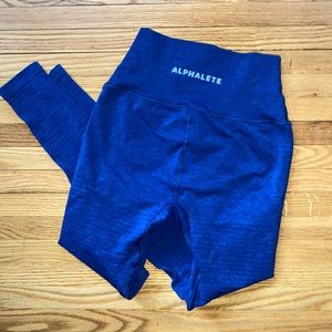 Sonic blue Alphalete revival leggings